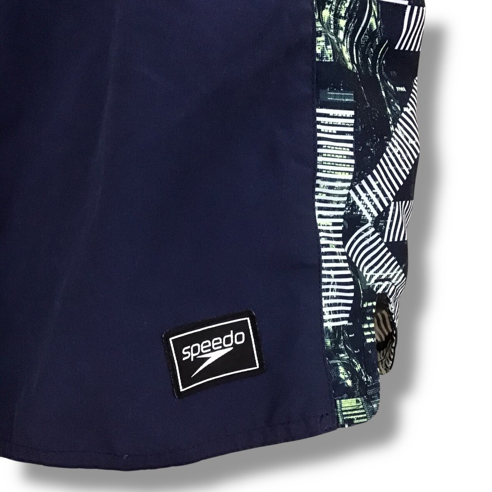 Speedo Mens Sunrise Navy Water Shorts Swim Trunks Size L - Picture 3 of 7